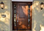 Contemporary Main Solid Wood Doors Customized Color Entry Door