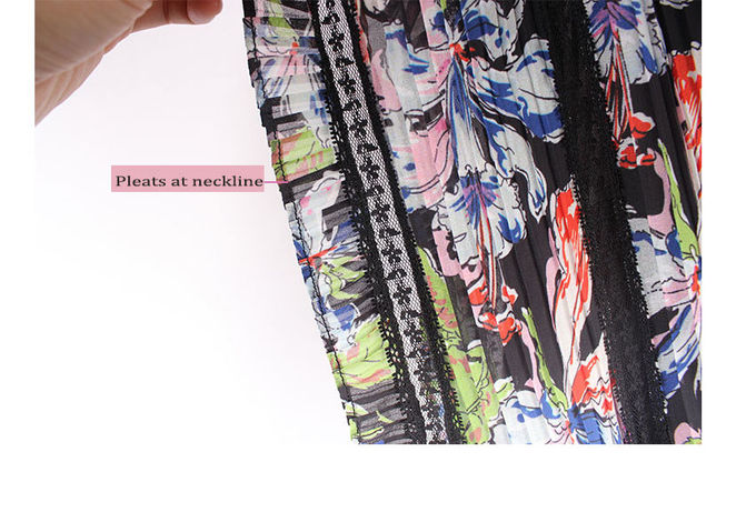 Screen Prints Polyester Women Chiffon Dresses