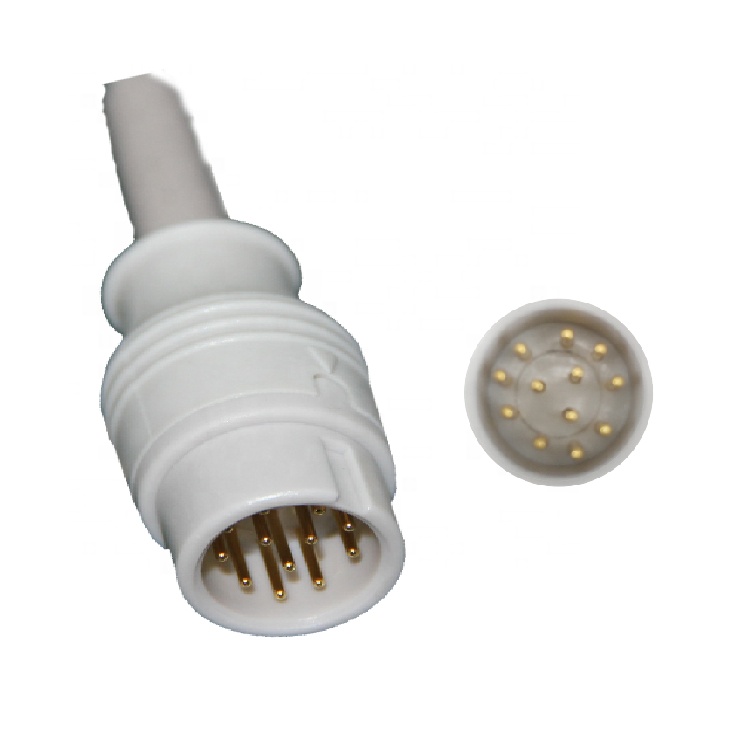 Conmen C70/80/90/100 Machine IBP Cable Compatible For Conmen 12pin To Medex Transducer