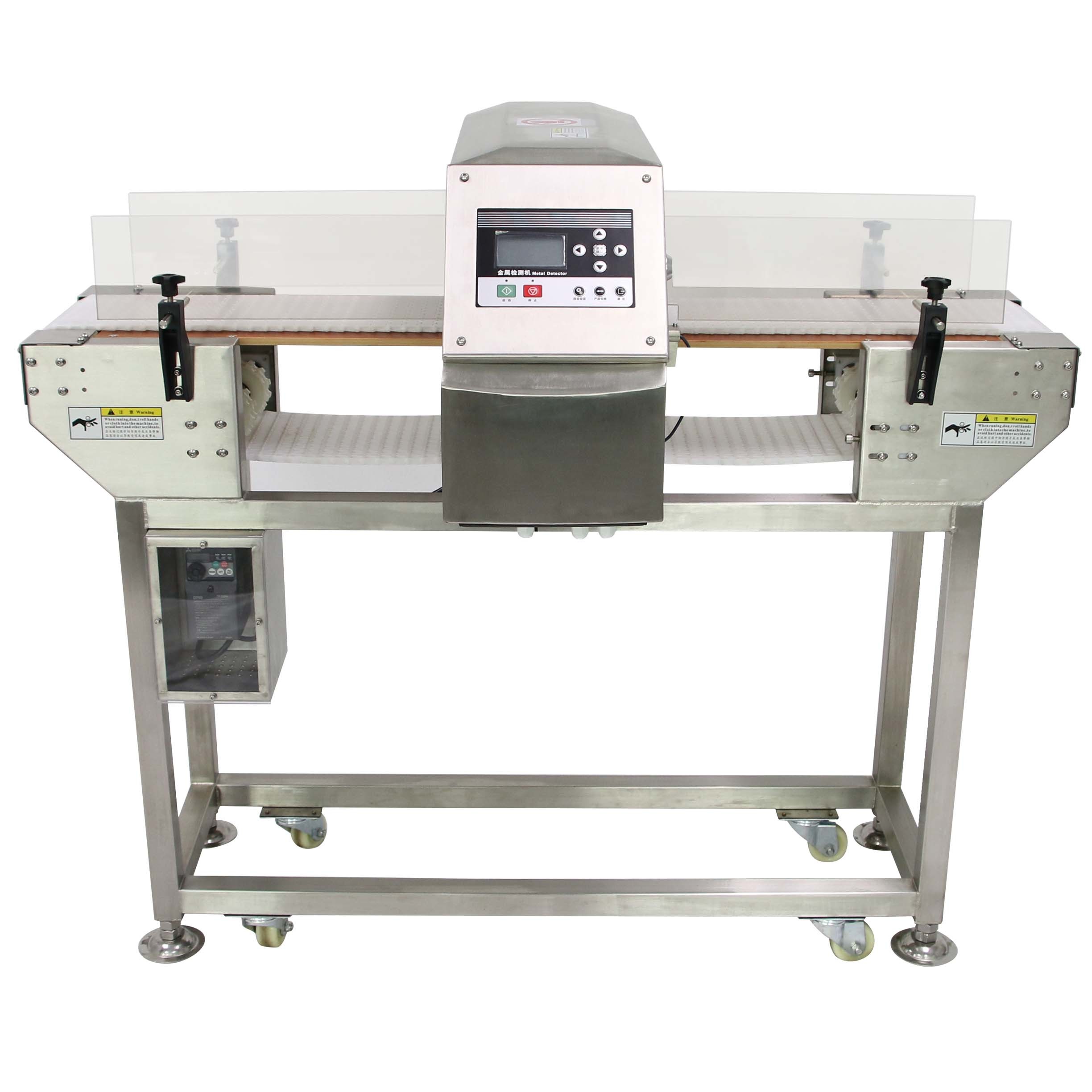 Large Throughput Chain Conveyor Belt Auto Metal Detector For Industry Processing Quality Detecting