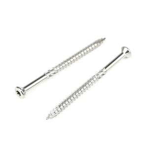 Quality Customized Support 60mm Stainless Steel A4 Chipboard Wood Screws with Torx Trim Head wholesale