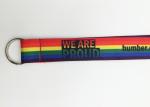Custom Fashionable rainbow dye sublimation lanyard for promotion gifts