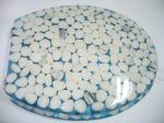 cobble stone poly resin toilet seat