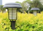 Outdoor Solar Anti-Mosquito Lamp Two Lawn Lights With Purple And White Light