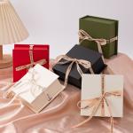 Book Type Paper Carton Packaging Boxes Luxury Cardboard Gift Box With Ribbon