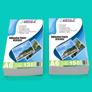 Quality Super White A6 135g 150g Self Adhesive Glossy Photo Paper wholesale