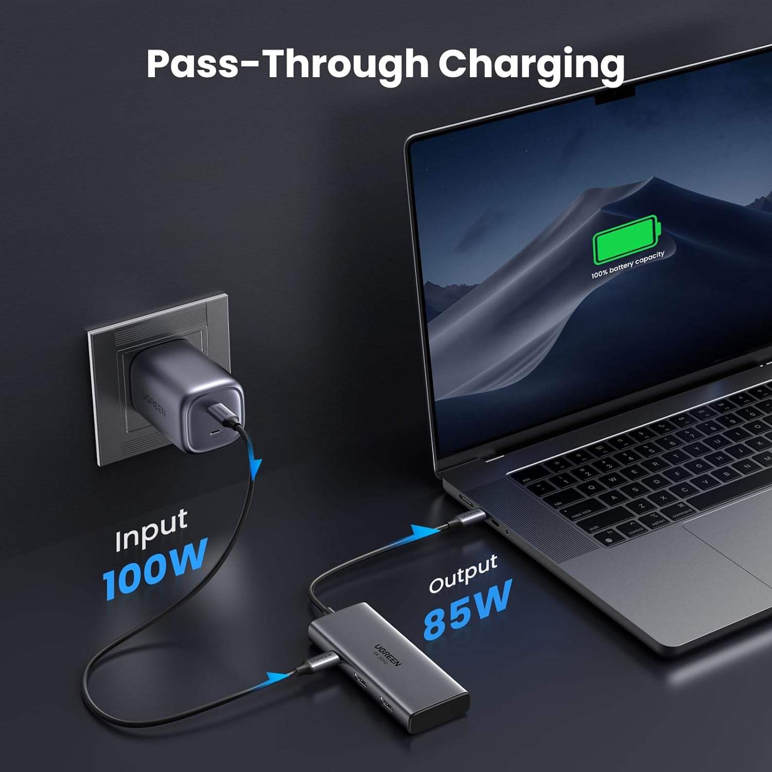 Revodok 206 Docking Station 6 in 1 USB C Dock Dual HDMI-4K@60Hz Single 8K@30Hz 100W PD 5Gbps Data Ports USB C Hub