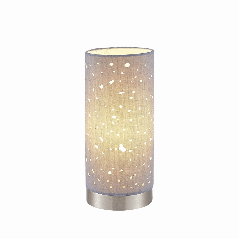 Tall Cylinder Lamp With Chrome Base