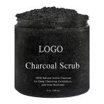 Reduce Pores Bamboo Charcoal Body Scrub , Dead Sea Salt Body Scrub Detoxificatio