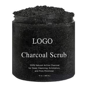 Quality Reduce Pores Bamboo Charcoal Body Scrub , Dead Sea Salt Body Scrub Detoxification wholesale