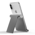 L95mm 10 Inches Grey Adjustable Aluminum Alloy Phone Holder For Desk