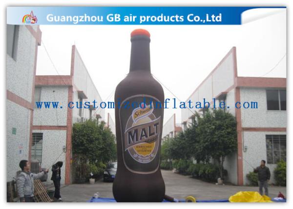Inflatable Advertising Signs 6m , Inflatable Alcohol Bottles For Wine Promotiom