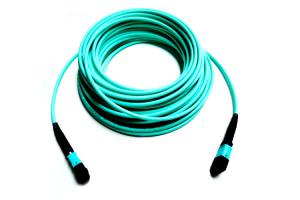 Quality OM4 50/125 8 Core MPO 3.5m Multimode Fiber Cable For Test Equipment wholesale