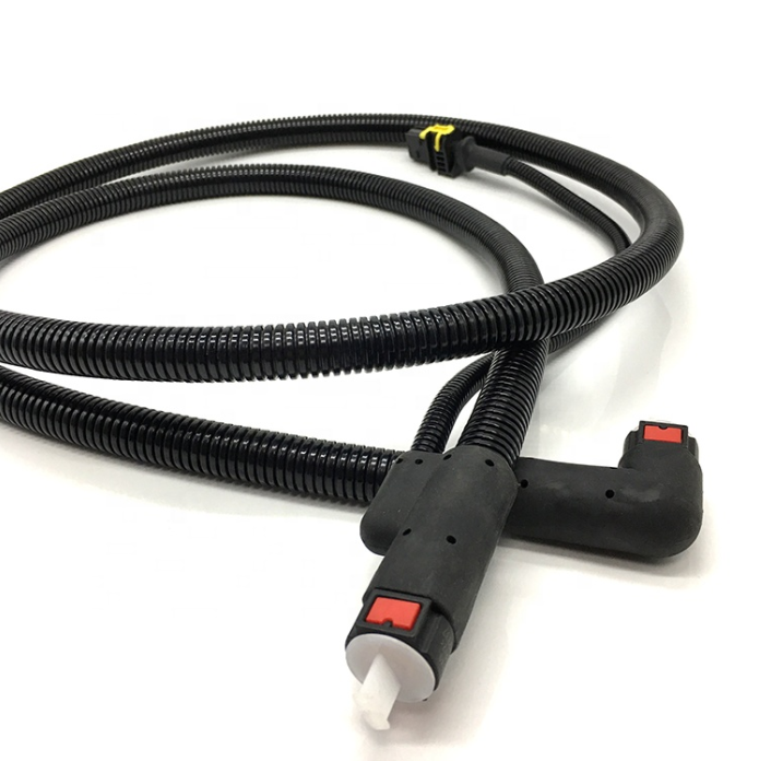 Black Heatable SCR AdBlue Lines SCR System Adblue Heating Hose