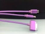 Metal 3 in 1 charger cable . fast charge