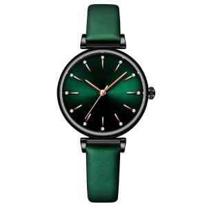 Quality Alloy Quartz Women'S Leather Cuff Watch Leather Strap Luxury Ladies Watches wholesale