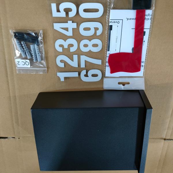 Powder Coating Waterproof Stainless Steel Vertical Drop Mail Box Outdoor Wall