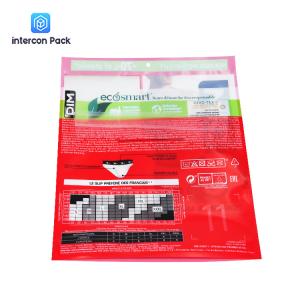 Quality PVC Self Sealing Gusset Plastic Bags Custom LOGO Snack Zipper Bag wholesale