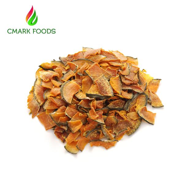 Professional Dried Pumpkin Slices Orange Red Color Healthy Snack ISO Certificati