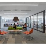 Tempered Aluminum Frame Glass Partition For Office / Hotel Decoration