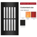 Odorless Folding PVC Sliding Door For Open Partition Rail Free Kitchen Bathroom