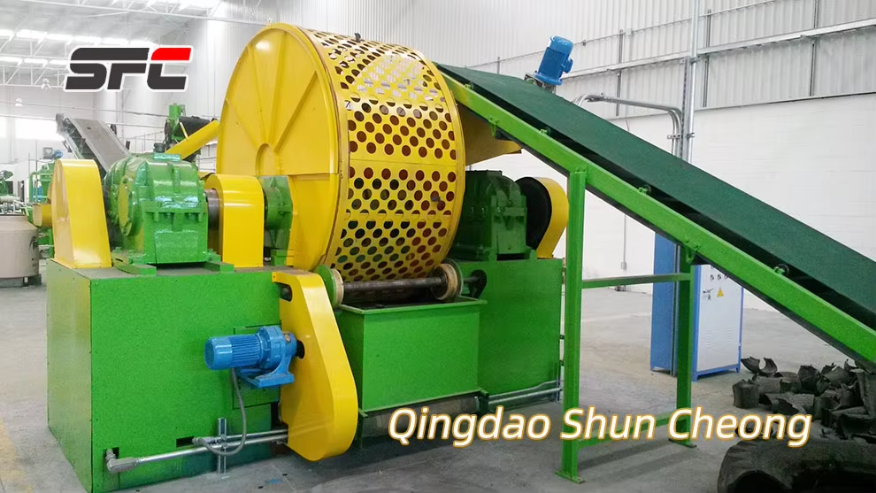SFC High-Performance Waste Tire Crusher for Efficient Rubber Recycling CE Certified ZPS-1200