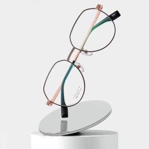 Quality Women Men Titanium Frame Glasses Retro Round Clear Lens Eyeglasses wholesale