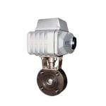 IP67 Electric Actuated Ball Valve Stainless Steel Flange Connection O Port Ball