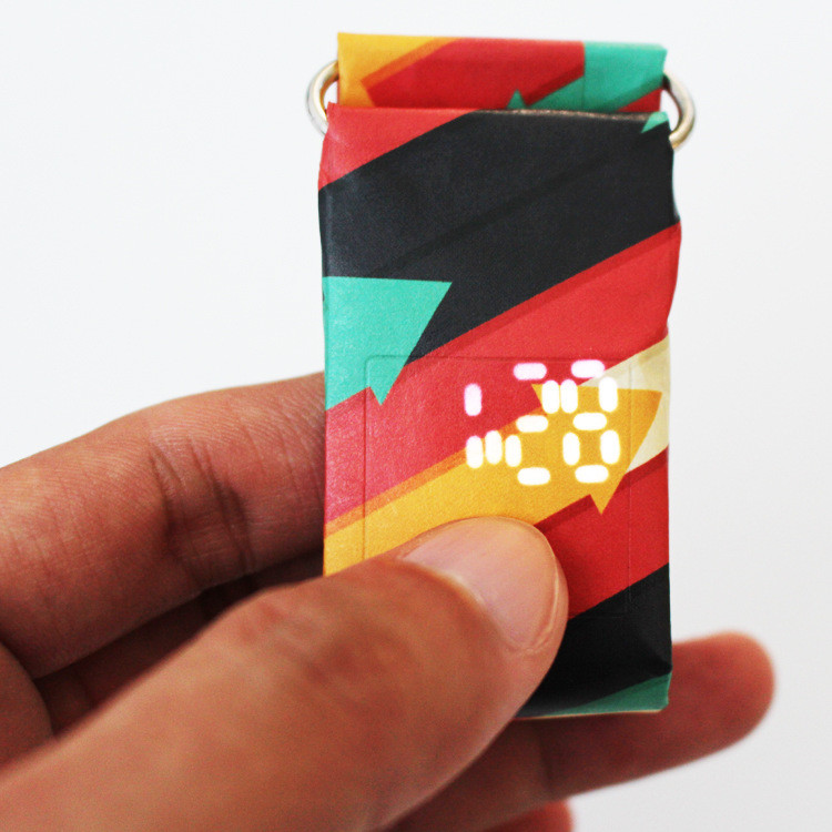 Customized Colorful Promotional Electric Paper Watch Wrist Watch
