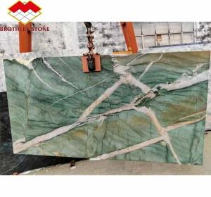 Quality Natural Stone Brazil Marble Backlit Sodalite Green Quartzite for Bedroom Design Ideas wholesale