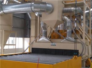 Quality Roller Conveyor 350kg/min Automated Blasting Systems Castings Parts Cleaning wholesale