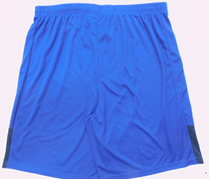 Customzied Size Casual Adjustable Drawstring Mens Soccer Shorts Blue
