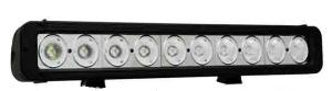 Quality 10watt cree single row 17inch 100watt offroad light bar wholesale