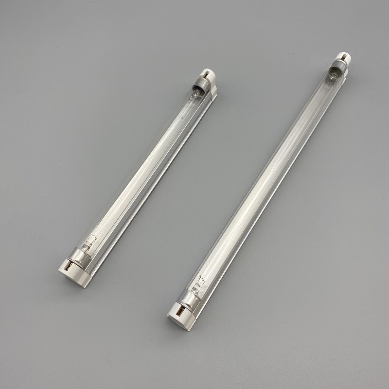Aluminum And Glass T5 UVC Bulb 212mm 6W Ozone Producing UV Lamp