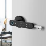 Stainless Steel Smart Handle Door Lock RFID Card Fingerprint Door Handle Lock