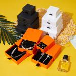 Cardboard Jewelry Drawer Storage Box Packaging Box Customized Logo With Velvet
