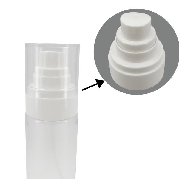 100ML Transparent Plastic Flat Shoulder Spray Bottle Cosmetic Fine Mist Spray