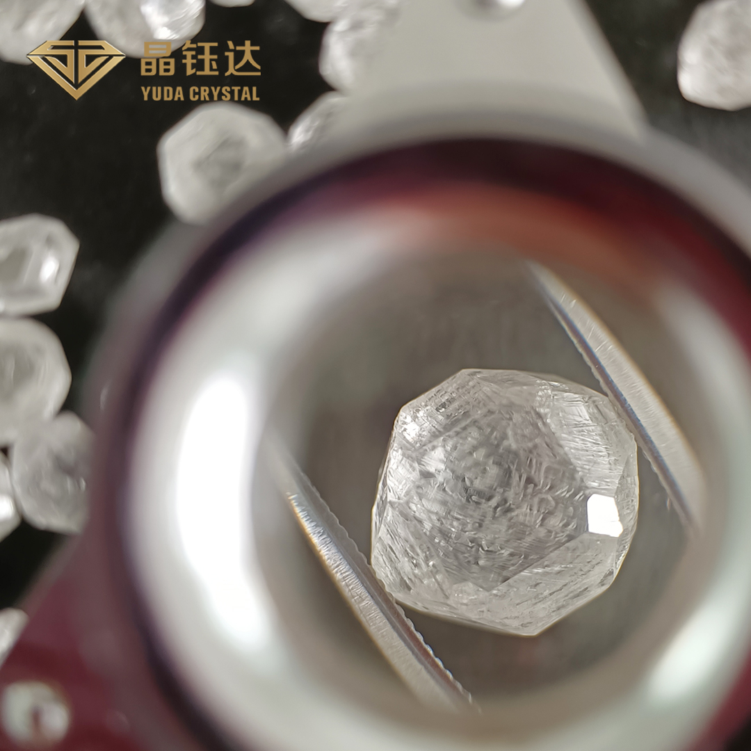 6.0ct/pc White Color HPHT Lab Cultivated Rough Diamonds Uncut LGD