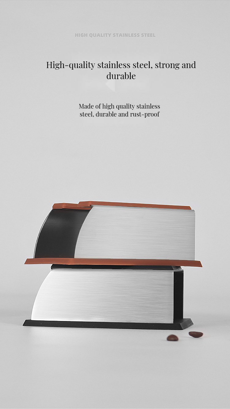 Solid Wood and Stainless Steel The Perfect Combination for Black Coffee Maker Tray
