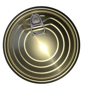 Quality #401 Rust Resistance TFS Material 99mm Diameter Golden Easy Open EOE For Food Cans wholesale