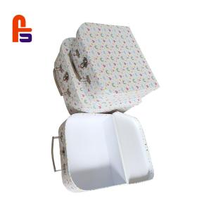 Quality Child's Cardboard Suitcase Box Metal Handle Offset Printing CE ISO BSCI Approval wholesale