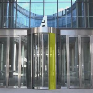Quality Aluminum Alloy Rotating Entrance Door / Gate Thermal Insulation wholesale