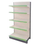 Factory Custom Size Color logo supplier metal supermarket shelf grocery shelves