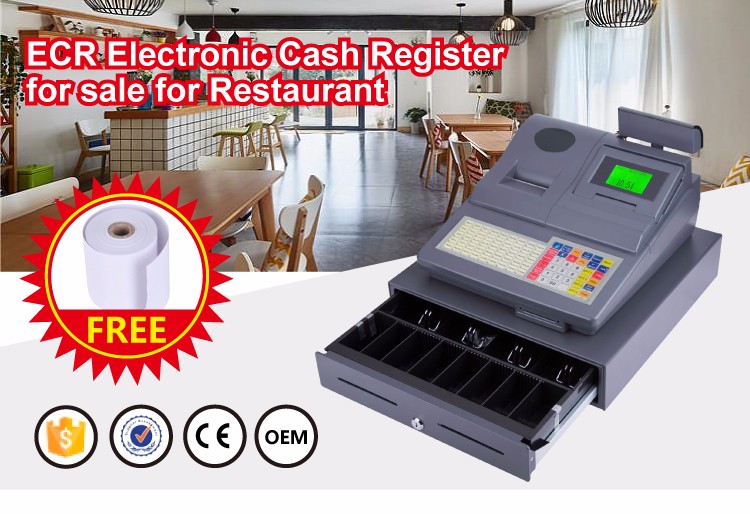 Supermarket/Retail Store All-in-One POS Electronic Cash Register with Optional Cash Box