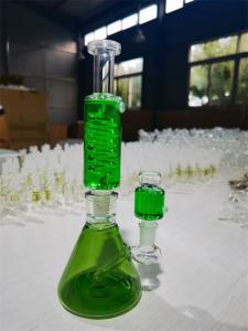 Quality 5mm Thick Glass Water Bongs Borosilicate 18 Inch Tall Multicolor Ice Perc Glass Bongs wholesale