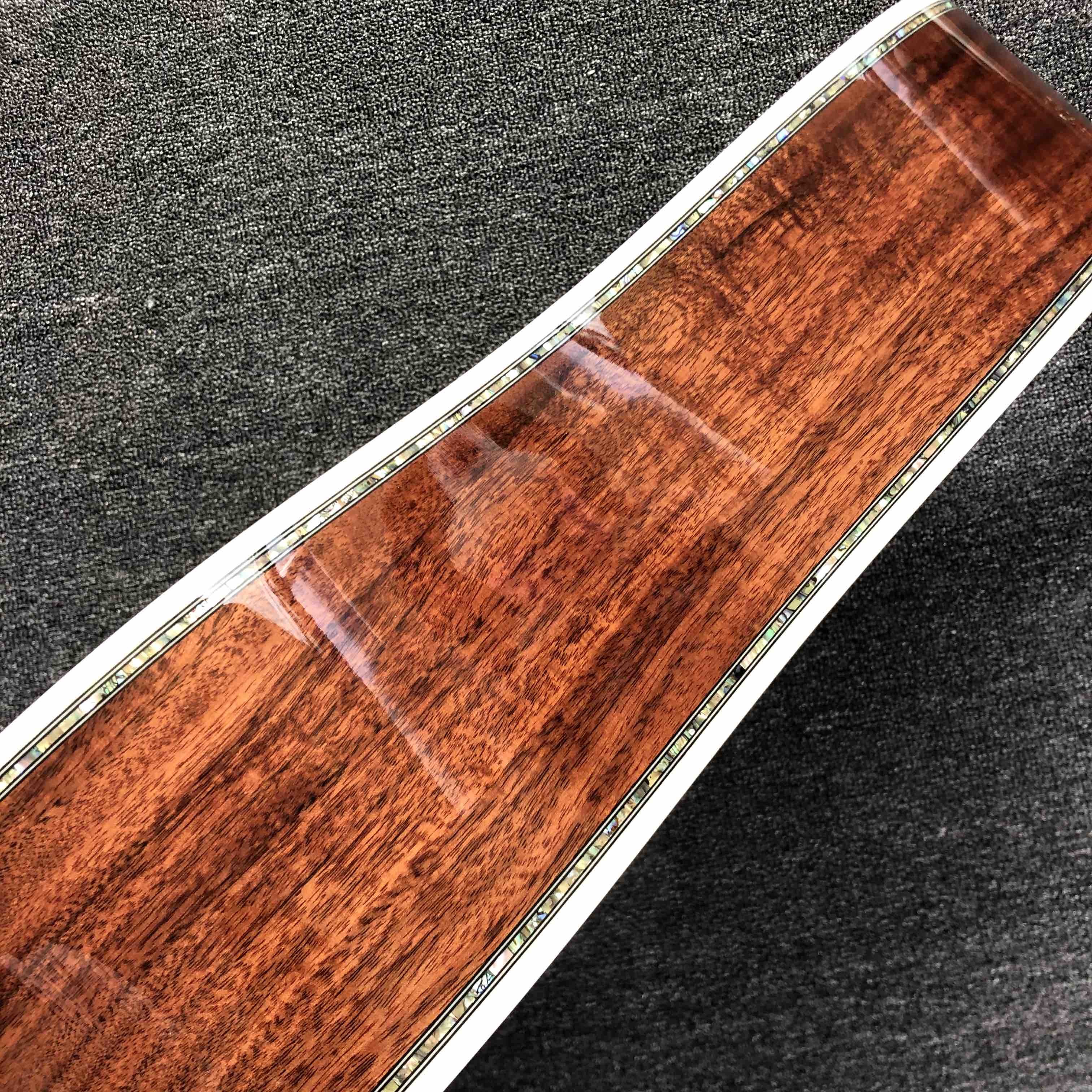 2020 New Handmade Cutaway Deluxe KOA Acoustic guitar solid koa wood with 100% all abalone inlay electric acoustic guitar