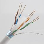 Indoor Outdoor Cat6 Lan Cable 23AWG CCA Conductor HDPE Insulation PVC Jacket