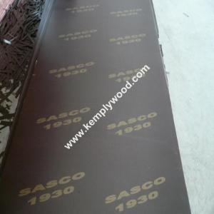 Quality Two times hot press combi core 15times usage brown film faced plywood wholesale
