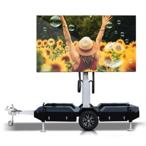 Quality Outdoor Advertising LED Screen Trailer 960mm * 960mm Cabinet Size for Mobile Display wholesale