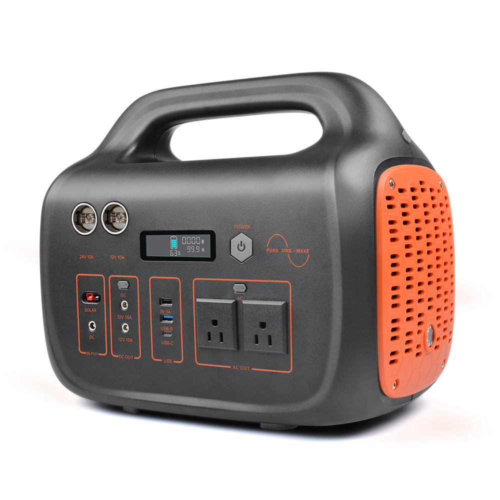 Waterproof 1000w Portable Battery Power Station Solar Generator AC 110V 220V